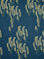 Yuma graphic Wild grass pattern cotton linen Home decor interior Fabric by the yard or meter for curtains, blinds or upholstery - Petrol navy dark blue - maize yellow ships from Canada (USA)